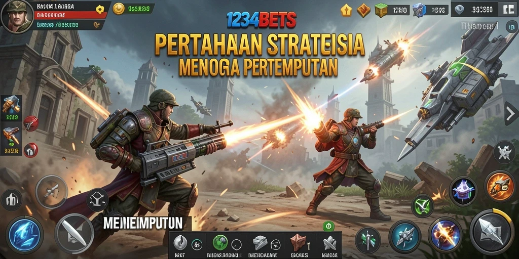 Tampilan menarik dari gameplay Tower Defense 1234BETS.
