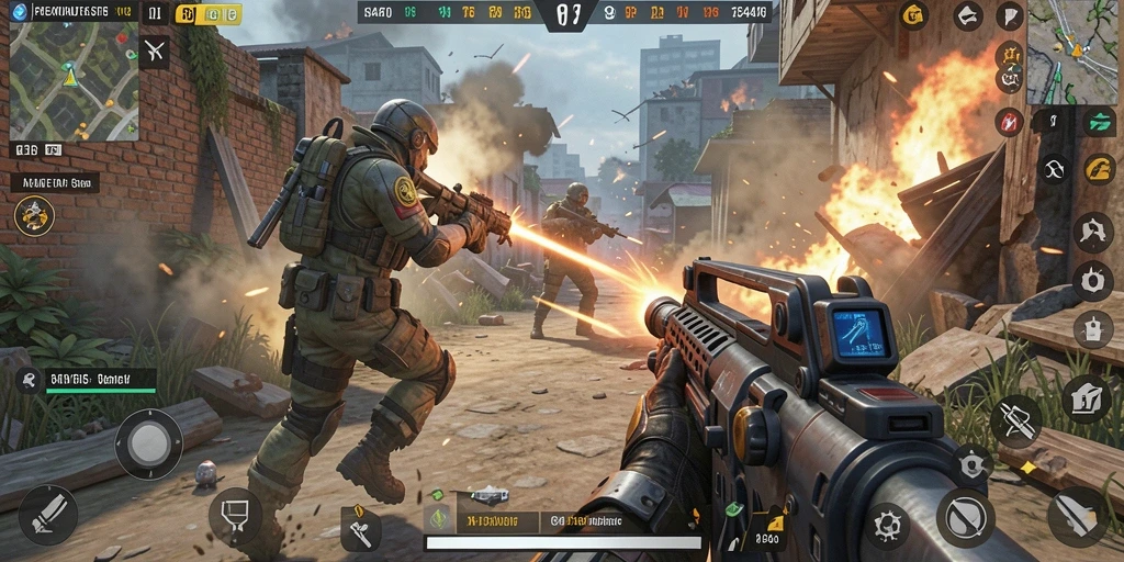 Tampilan gameplay seru dari 3446 dengan aksi TPS menegangkan.