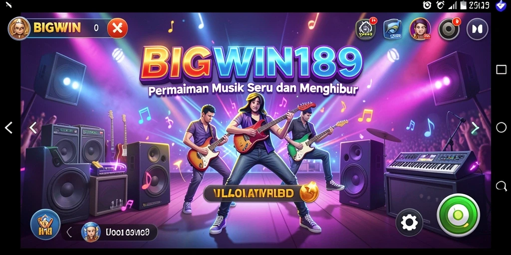 Screenshot utama <strong>BIGWIN189</strong> menampilkan gameplay Musik yang seru dan interaktif.