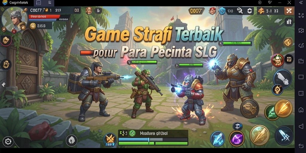 Tampilan gameplay menarik dan strategis dalam C0077.