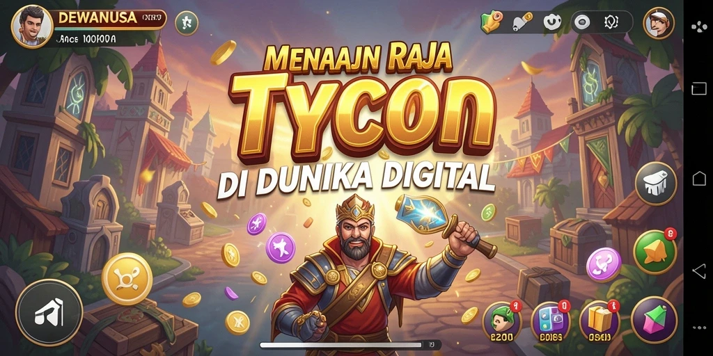 Tampilan gameplay seru dari DEWANUSA, game Tycoon yang menarik.