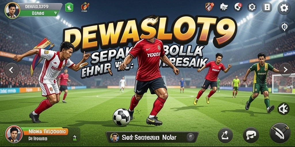 Tampilan seru dari permainan sepak bola DEWASLOT99 dengan aksi mendebarkan.