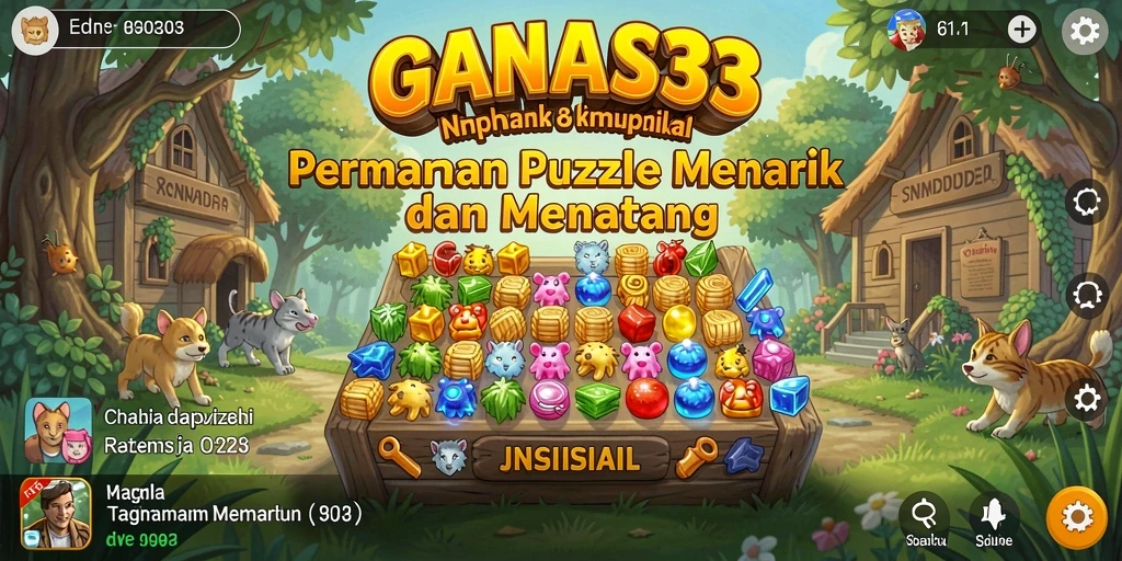 Tampilan gameplay seru dan menantang dalam GANAS33.