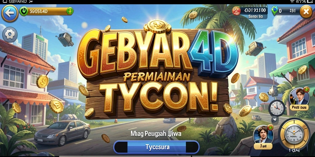 Tampilan gameplay GEBYAR4D yang menantang dan interaktif.