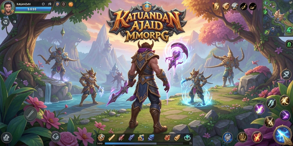 Screenshot gameplay utama KAGANDAN dengan aksi pertarungan yang mendebarkan.