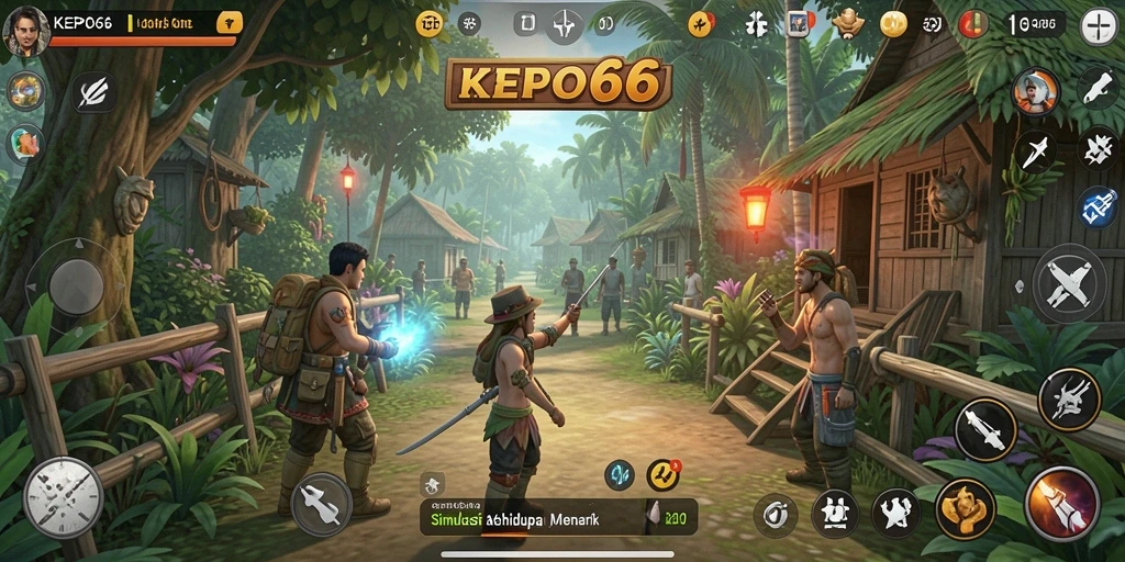 Tampilan gameplay KEPO66 yang penuh warna dan interaktif.