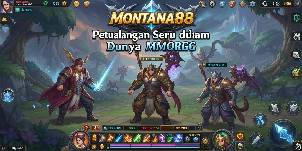 Tampilan gameplay seru dalam <strong>MONTANA88</strong> dengan pemandangan yang indah.