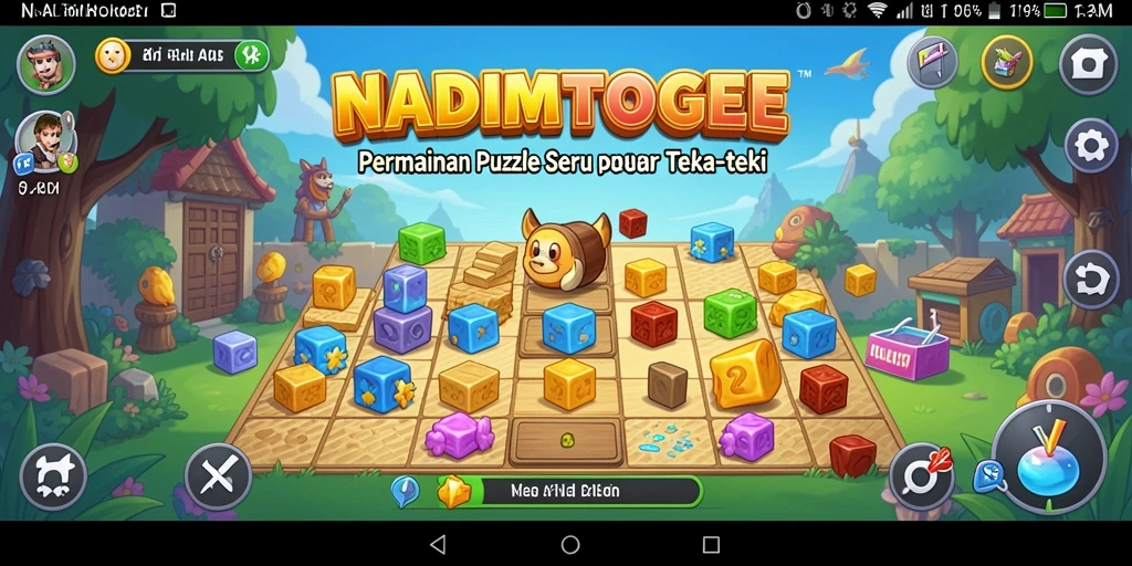 Screenshot gameplay NADIMTOGEL menampilkan teka-teki yang seru dan menarik.