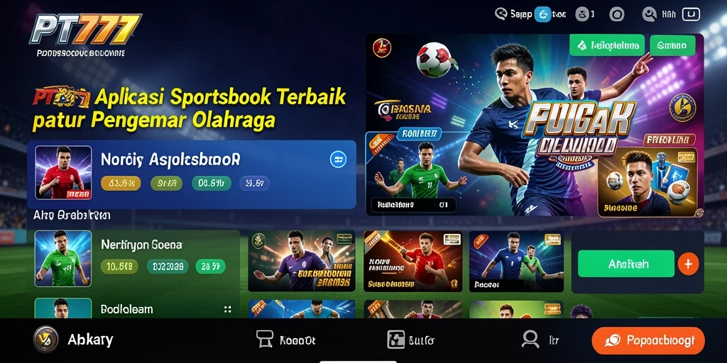 Tampilan gameplay menarik dari aplikasi Sportsbook PT777.