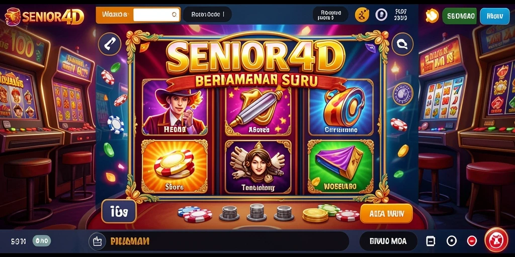 Tampilan menarik dari gameplay SENIOR4D Slot yang seru.