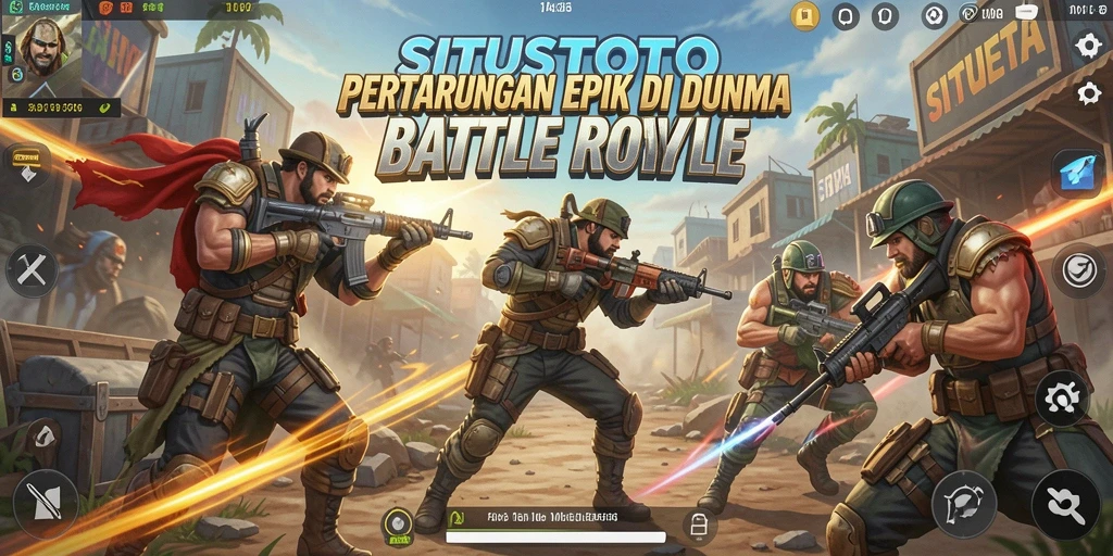 Tampilan gameplay seru dari SITUSTOTO dalam pertempuran Battle Royale.