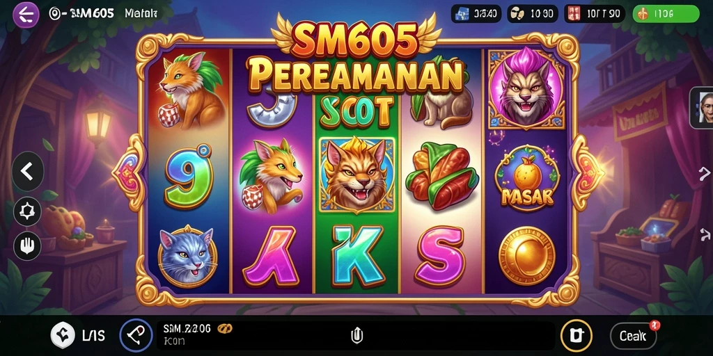 Tampilan menarik dari gameplay slot SM605 dengan grafik menawan.