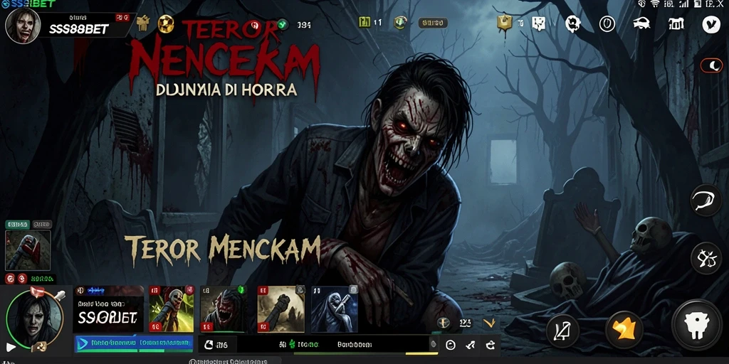 Screenshot SS88BET menampilkan suasana horror yang mencekam.