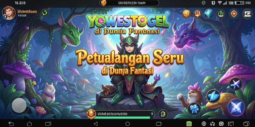 Screenshot YOWESTOGEL menampilkan petualangan seru di dunia fantastis.